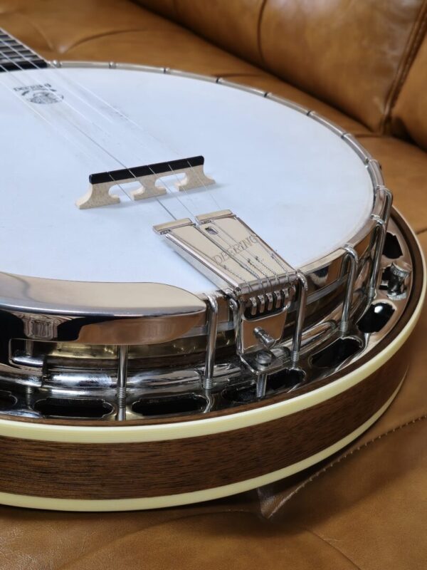 Deering Golden Wreath 5 String Banjo w/case Consignment - Image 6