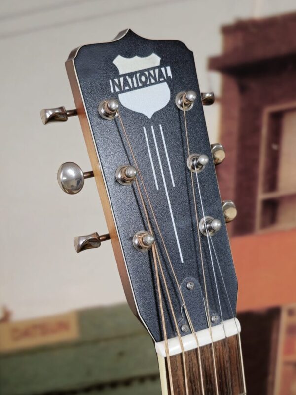 National Tricone Polychrome Resonator Guitar w/case Consignment - Image 3