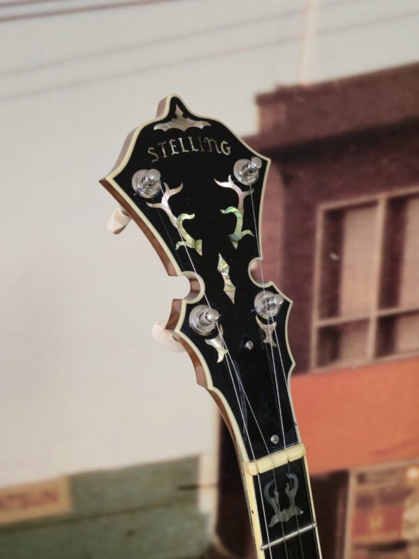 Stelling Staghorn 2006 5 String Banjo w/case Consignment - Image 3